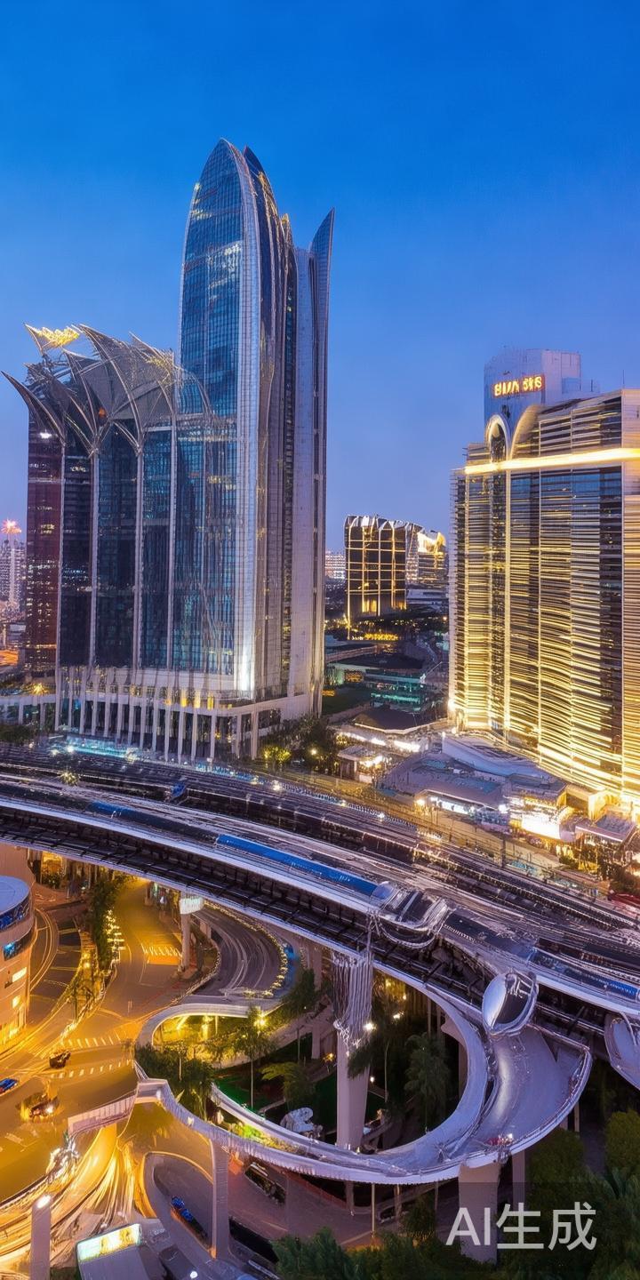 _银河娱乐度假城位于澳门路氹区域，是澳门著名的综合